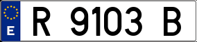 Trailer License Plate